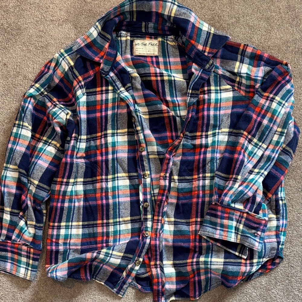 We The Free Multicolor Plaid Shirt